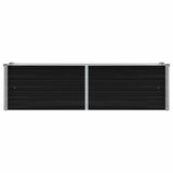 Garden Raised Bed Anthracite 160x40x45 cm Galvanised Steel