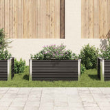 Garden Raised Bed Anthracite 100x40x45 cm Galvanised Steel