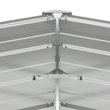 Garden Raised Bed Anthracite 129x129x77 cm Galvanised Steel