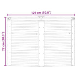 Garden Raised Bed Anthracite 129x129x77 cm Galvanised Steel