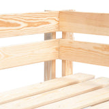 Garden Pallet Corner Bench Wood