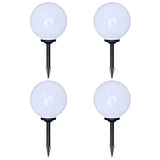 Outdoor Pathway Lamps 4 pcs LED 30 cm with Ground Spike