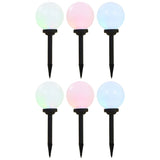 Outdoor Solar Lamps 6 pcs LED Spherical 20 cm RGB