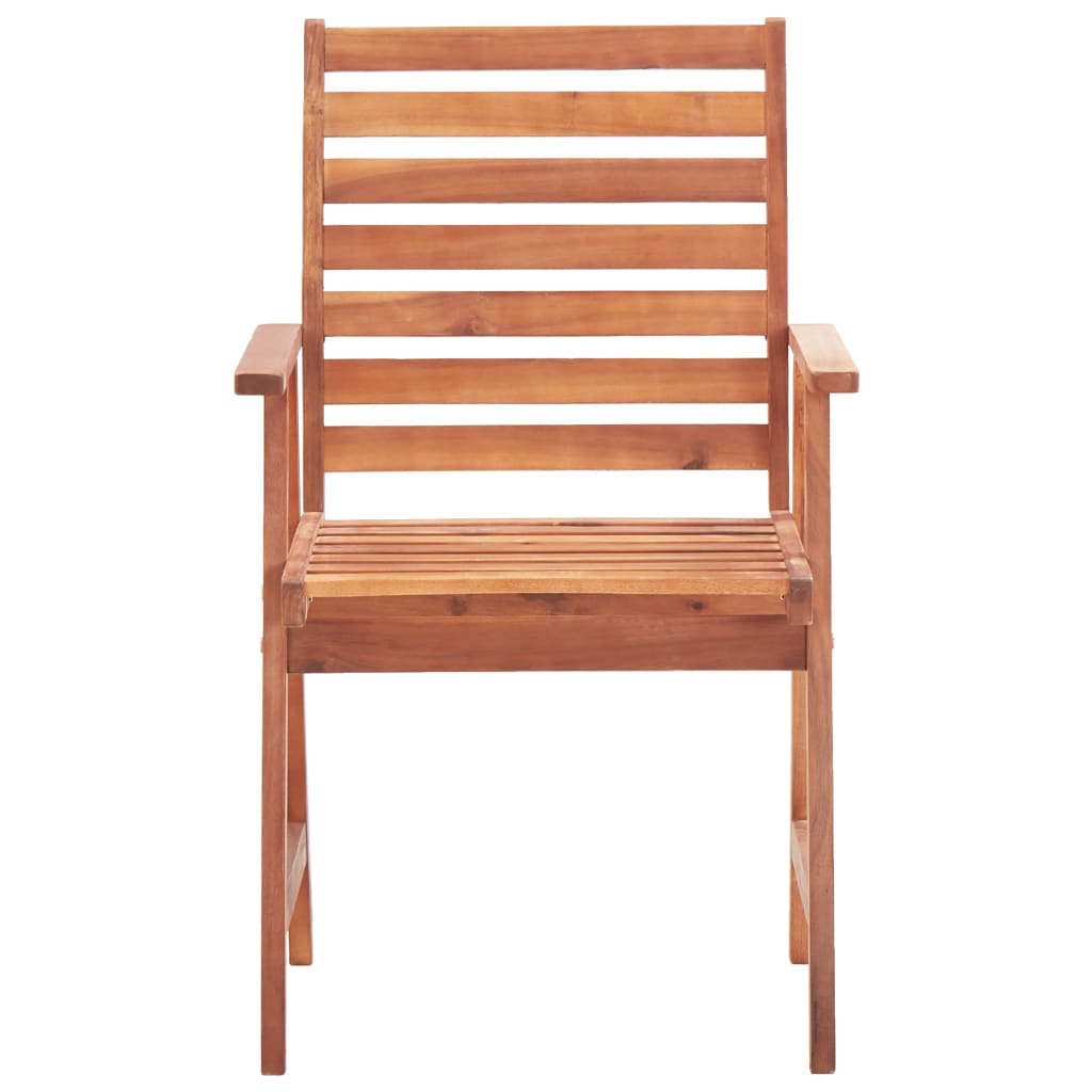 Outdoor Dining Chairs 3 pcs Solid Acacia Wood