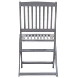 Folding Outdoor Chairs 4 pcs Solid Acacia Wood