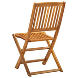 Folding Outdoor Chairs 2 pcs Solid Acacia Wood