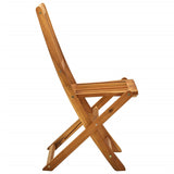 Folding Outdoor Chairs 4 pcs Solid Acacia Wood
