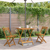 Folding Garden Table 70x70x75 cm Solid Acacia Wood