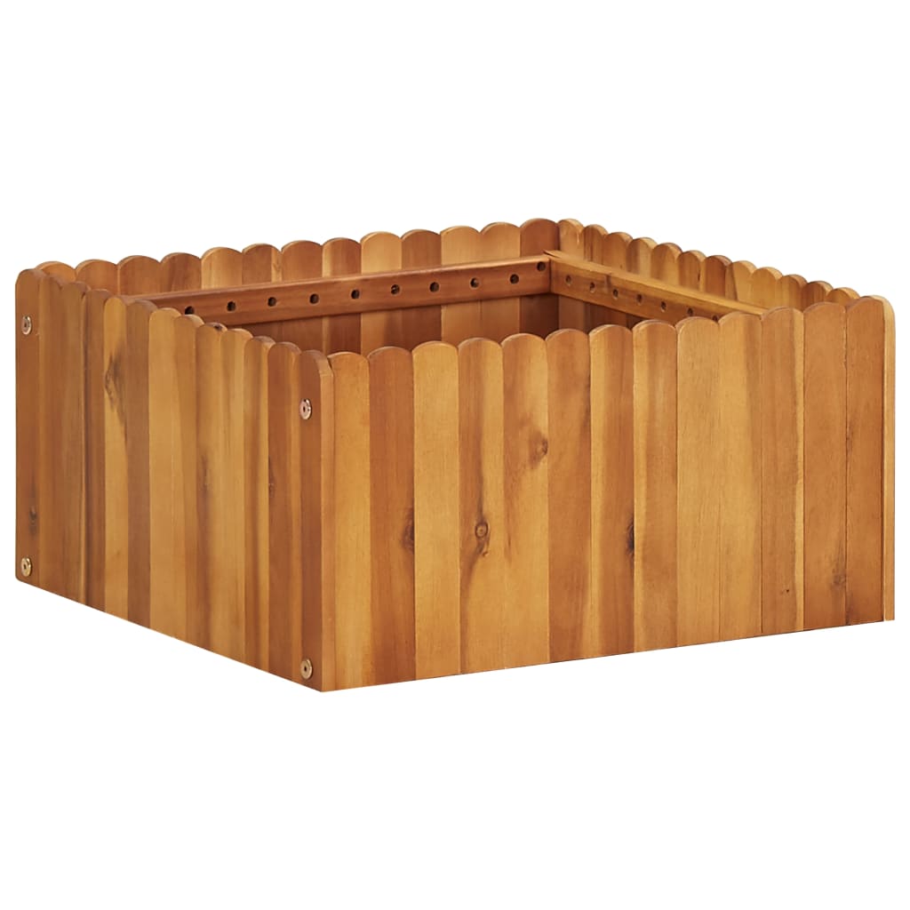 Garden Raised Bed 50x50x25 cm Solid Acacia Wood