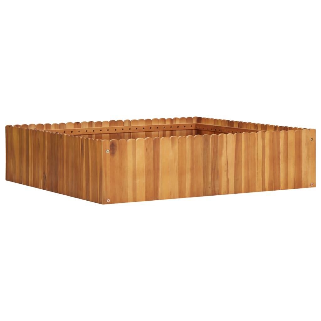 Garden Raised Bed 100x100x25 cm Solid Acacia Wood