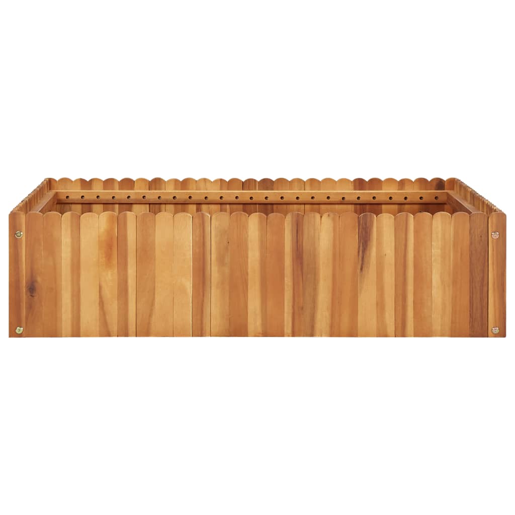 Garden Raised Bed 100x100x25 cm Solid Acacia Wood