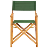 Director's Chairs 2 pcs Solid Acacia Wood Green