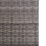 Garden Storage Box Grey 150x100x100 cm Poly Rattan