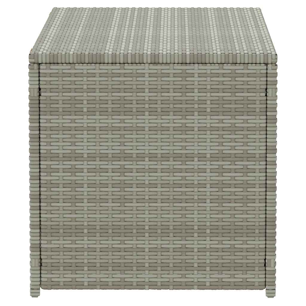 Garden Storage Box Poly Rattan 100x50x50 cm Grey