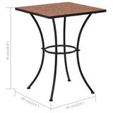 Mosaic Bistro Table Terracotta 60 cm Ceramic