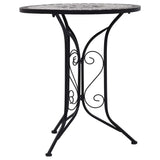 Mosaic Bistro Table Grey 61cm Ceramic