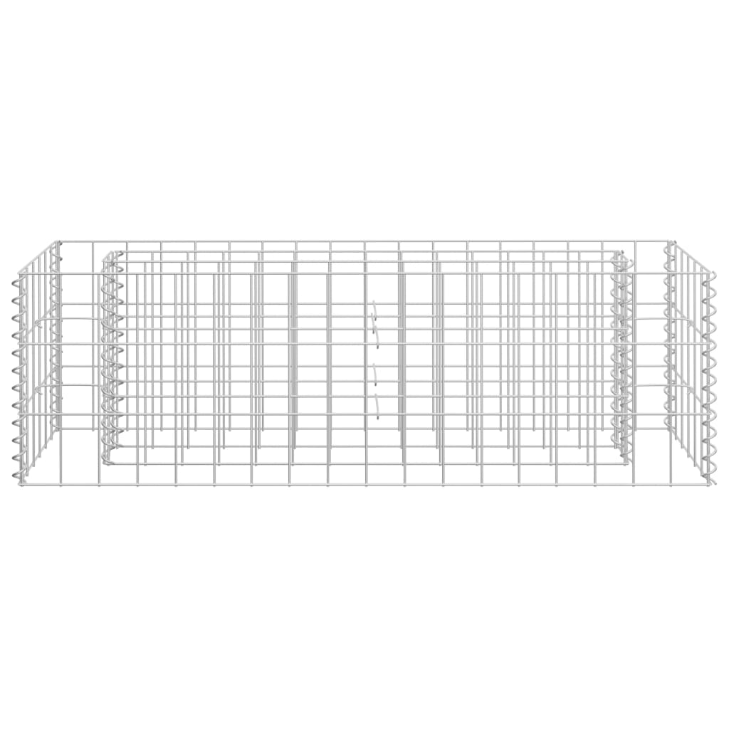 Gabion Raised Bed Galvanised Steel 90x30x30 cm