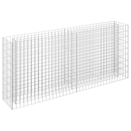 Gabion Raised Bed Galvanised Steel 180x30x90 cm