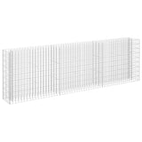 Gabion Raised Bed Galvanised Steel 270x30x90 cm