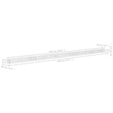 Gabion Raised Bed Galvanised Steel 450x30x10 cm