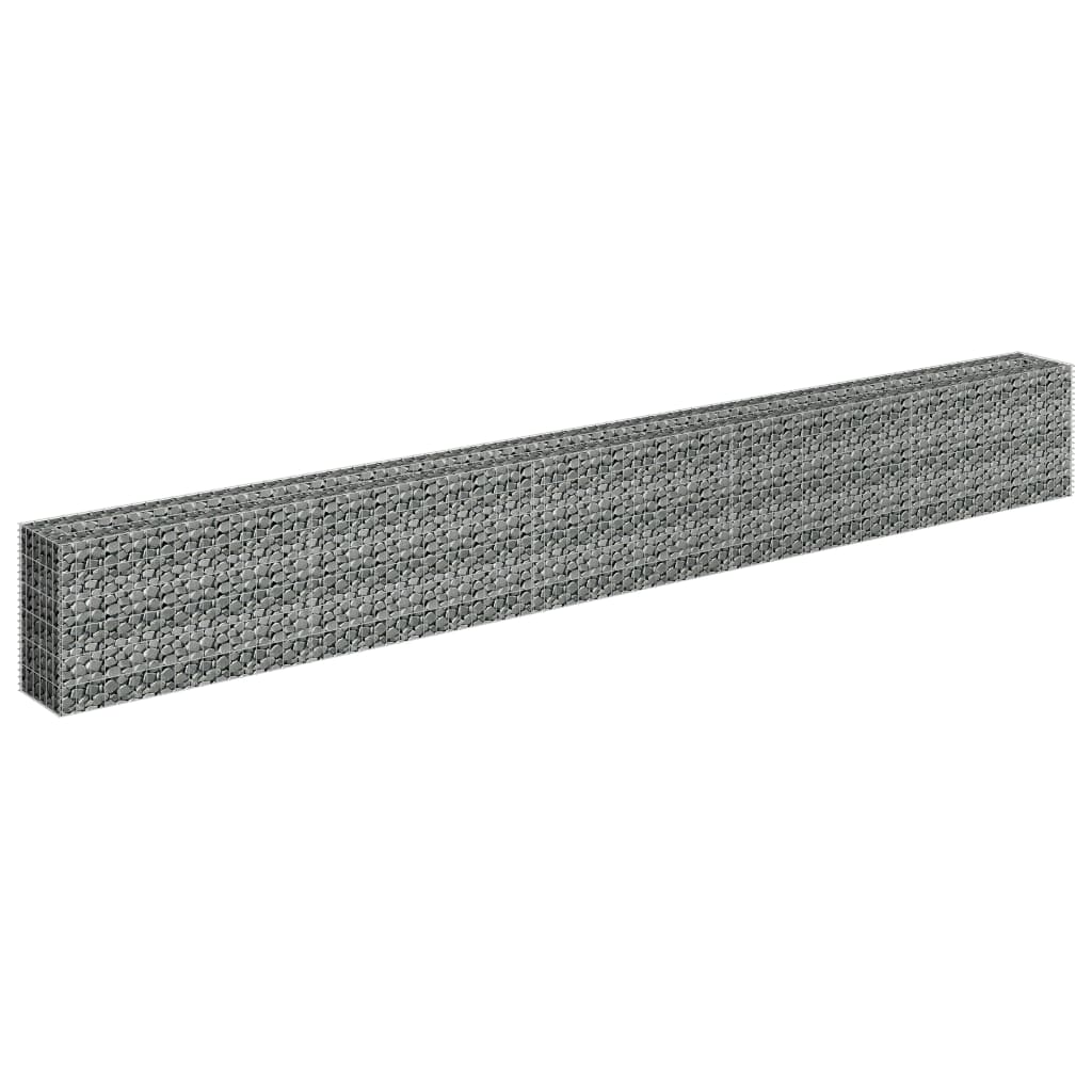 Gabion Raised Bed Galvanised Steel 450x30x60 cm