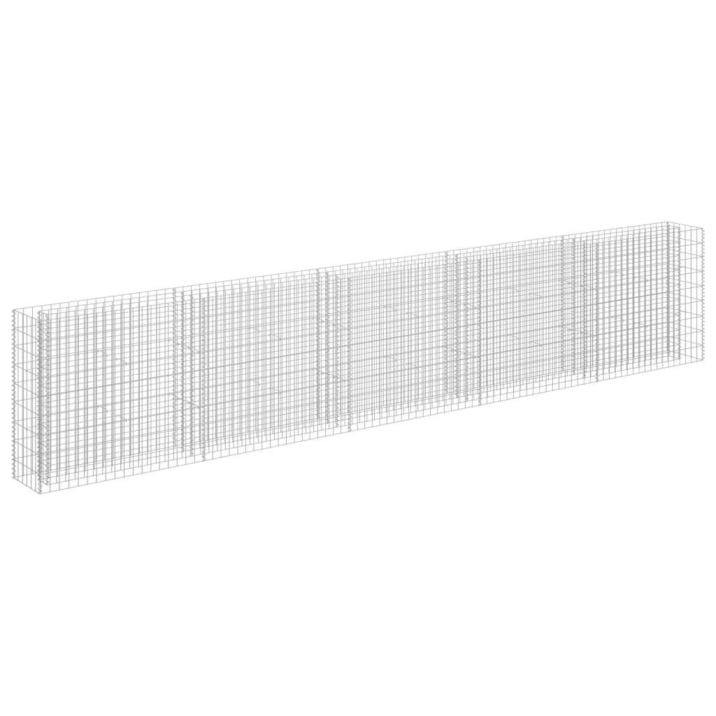 Gabion Raised Bed Galvanised Steel 450x30x90 cm