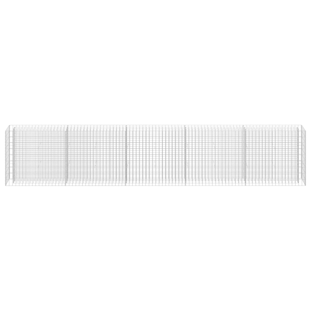 Gabion Raised Bed Galvanised Steel 450x30x90 cm