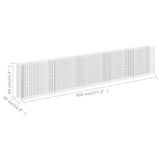 Gabion Raised Bed Galvanised Steel 450x30x90 cm