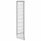 Trapezium Gabion Raised Bed Galvanised Steel 80x20x100 cm