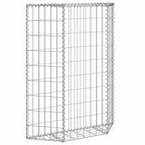 Trapezium Gabion Raised Bed Galvanised Steel 80x20x100 cm
