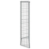 Trapezium Gabion Raised Bed Galvanised Steel 100x20x100 cm