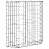 Trapezium Gabion Raised Bed Galvanised Steel 100x20x100 cm