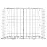 Trapezium Gabion Raised Bed Galvanised Steel 150x20x100 cm