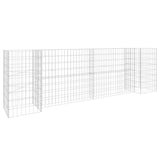 H-Shaped Gabion Planter Steel Wire 260x40x80 cm