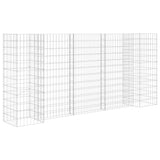 H-Shaped Gabion Planter Steel Wire 260x40x120 cm