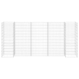 H-Shaped Gabion Planter Steel Wire 260x40x120 cm