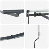 Awning with Manual Anthracite 3.5 x 2.5 m Metal
