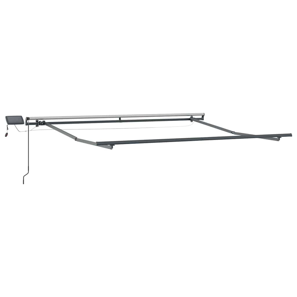 Awning with Manual Anthracite 3.5 x 2.5 m Metal