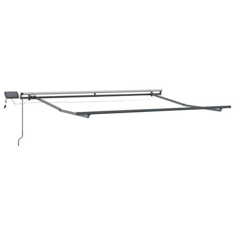 Awning with Manual Anthracite 3.5 x 2.5 m Metal