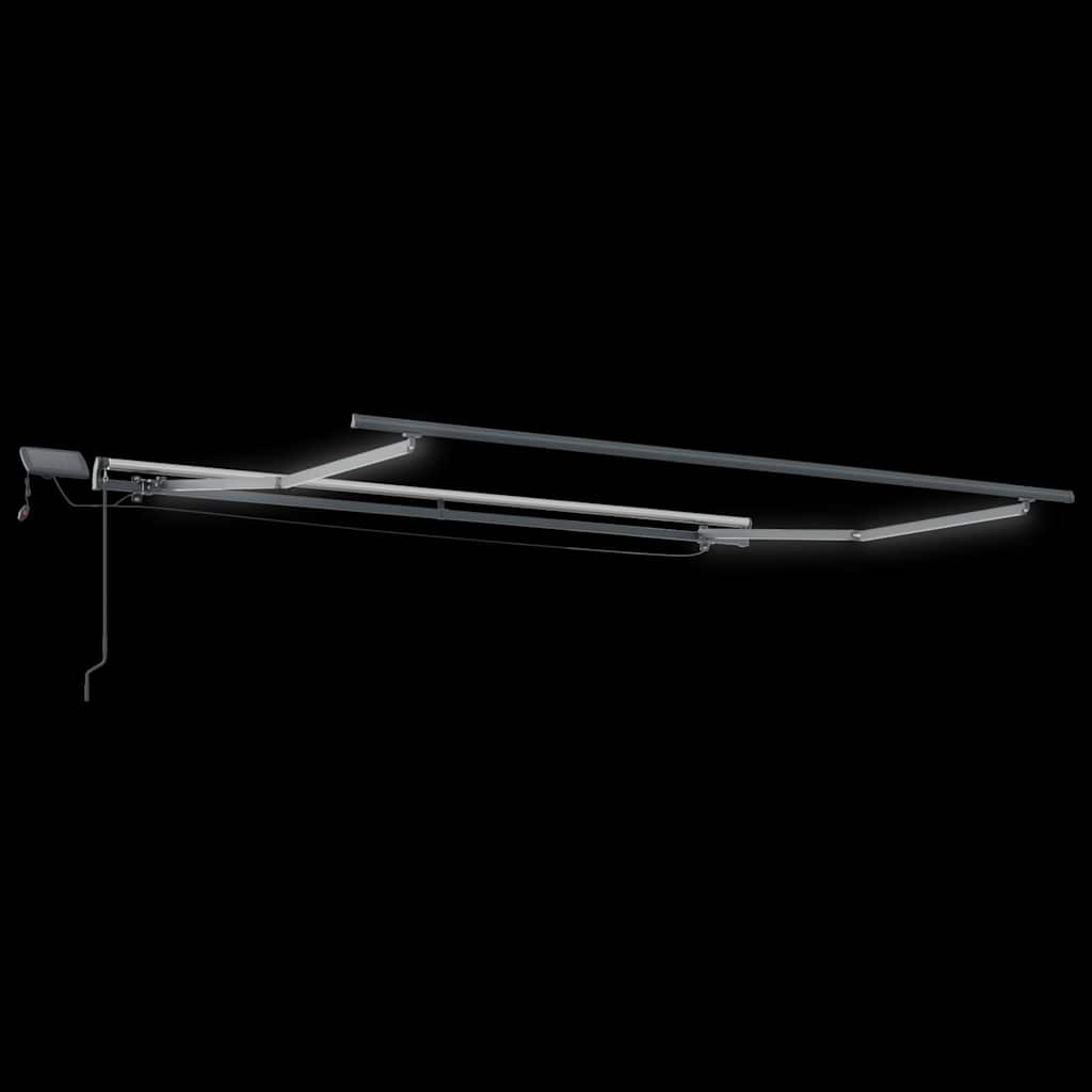 Awning with Manual Anthracite 3.5 x 2.5 m Metal