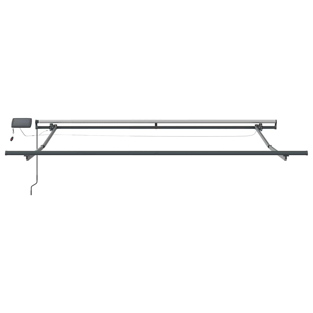 Awning with Manual Anthracite 3.5 x 2.5 m Metal