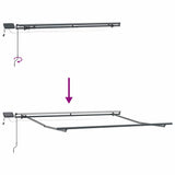 Awning with Manual Anthracite 3.5 x 2.5 m Metal