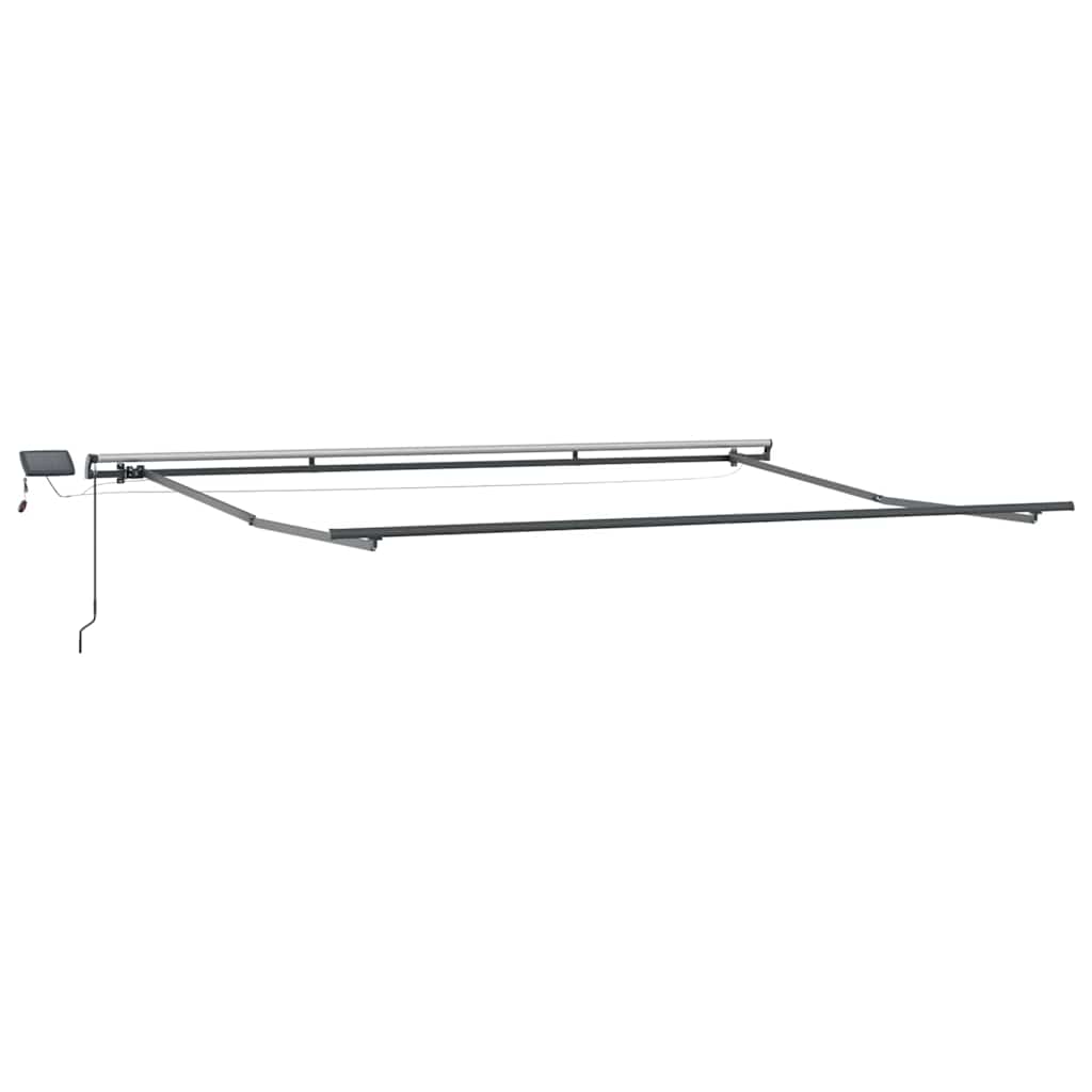 Awning with Manual Anthracite 4.5 x 2.5 m Metal