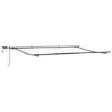 Awning with Manual Anthracite 4.5 x 2.5 m Metal