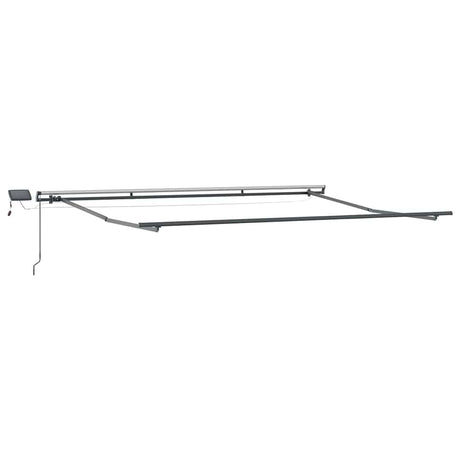 Awning with Manual Anthracite 4.5 x 2.5 m Metal