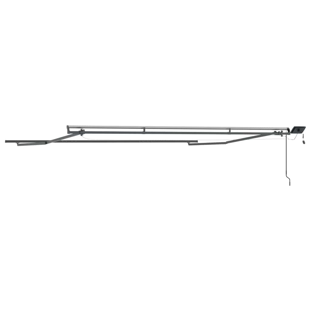 Awning with Manual Anthracite 4.5 x 2.5 m Metal