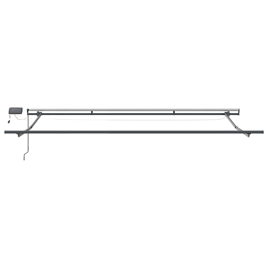 Awning with Manual Anthracite 4.5 x 2.5 m Metal