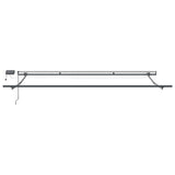 Awning with Manual Anthracite 4.5 x 2.5 m Metal