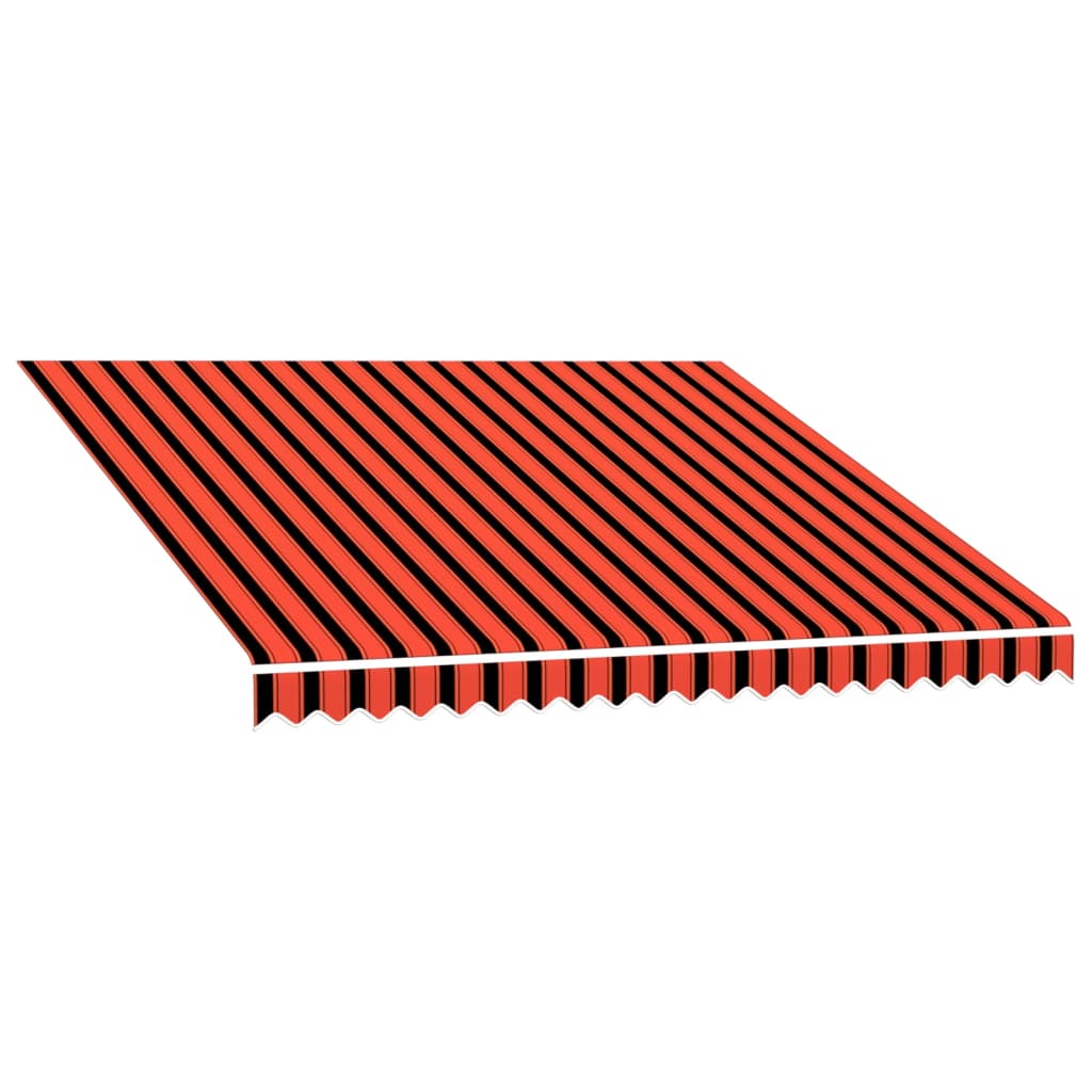 Awning Top Sunshade Canvas Orange and Brown 300x250 cm