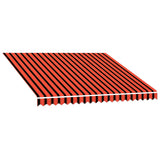 Awning Top Sunshade Canvas Orange and Brown 300x250 cm